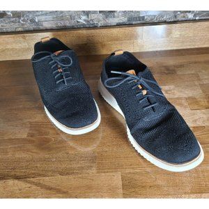 COLE HAAN Men's 11 Reg 2.ZeroGrand Wingtip Oxford Stitchlite C27568 Black White